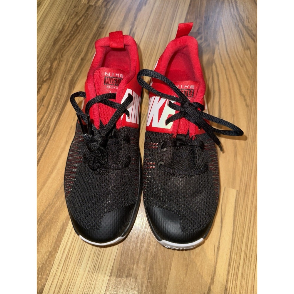 Nike Boys NEW Sz 3Y 3 Team Hustle Quick 922681-002 Black Basketball Sneakers